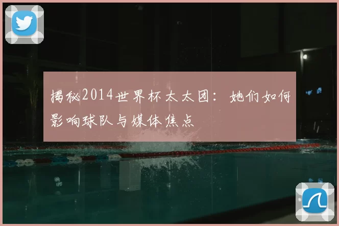 揭秘2014世界杯太太团：她们如何影响球队与媒体焦点