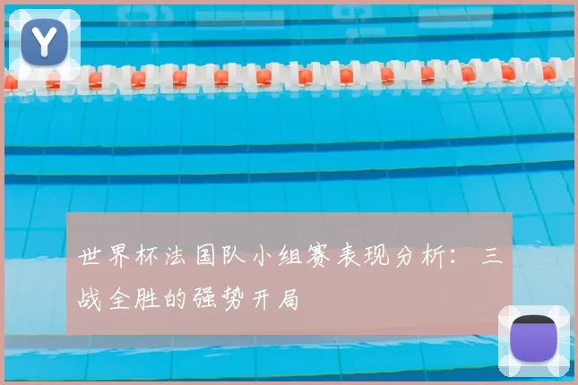 世界杯法国队小组赛表现分析:三战全胜的强势开局